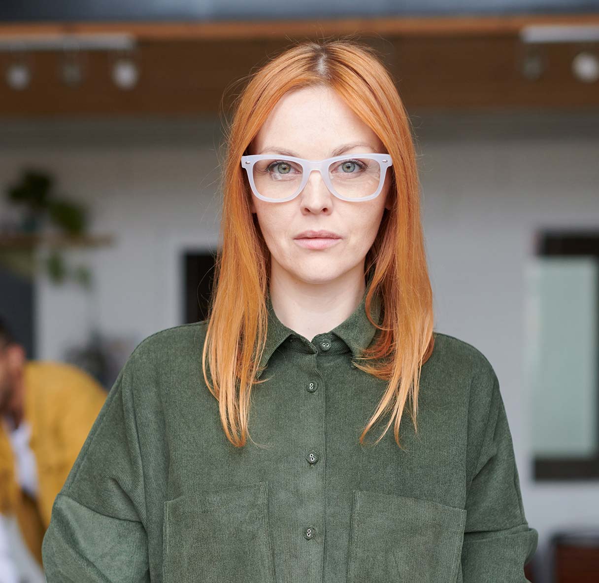 Woman Wearing Glasses Woman Wearing Glasses